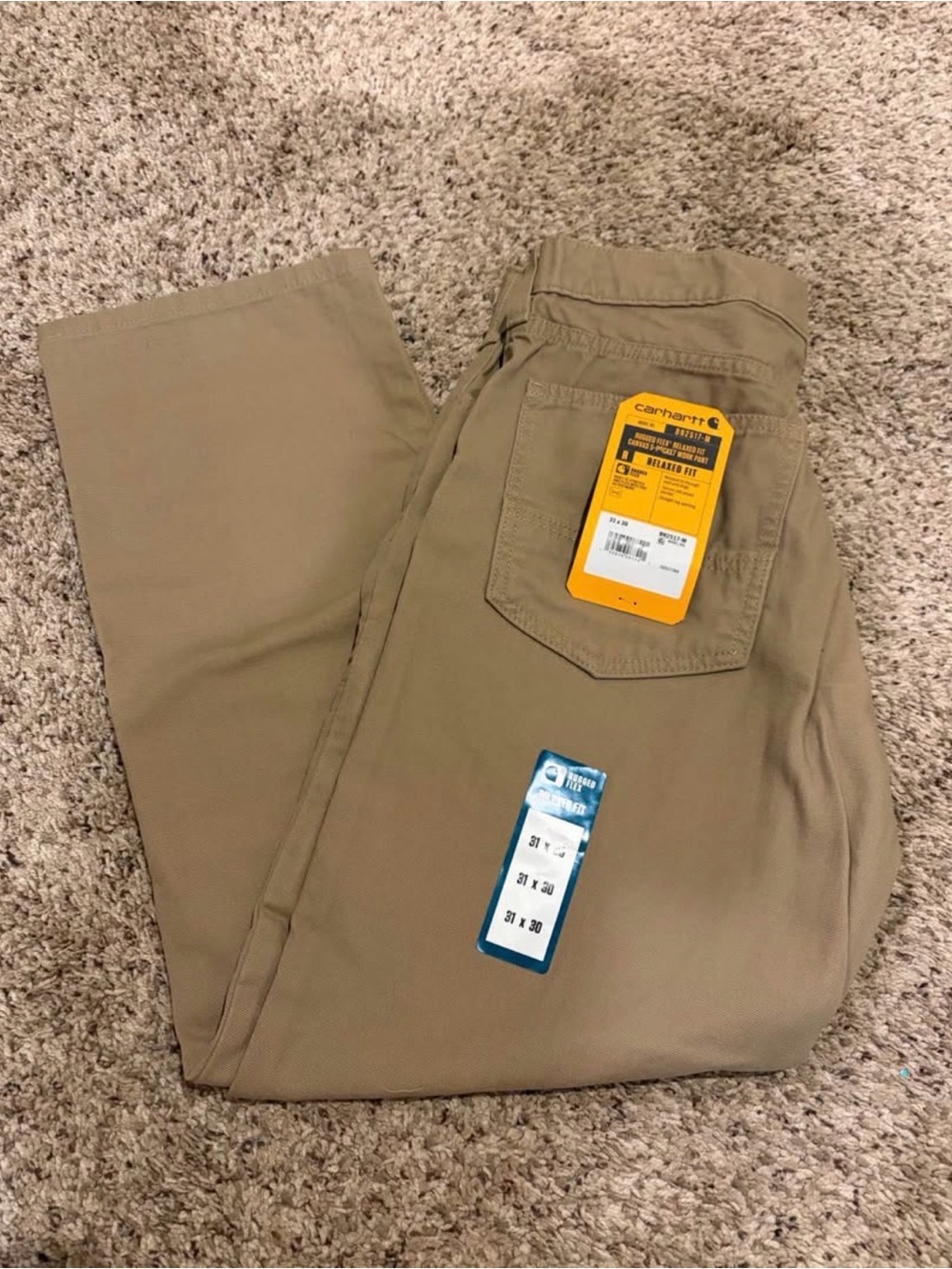 Carhartt Men's Khaki/Tan Pants